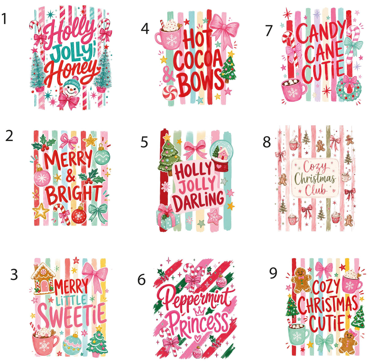 Christmas Quotes Comfort Colors® T-Shirt, Coquette Bow XMAS Crew Tee, Holiday Matching Gift