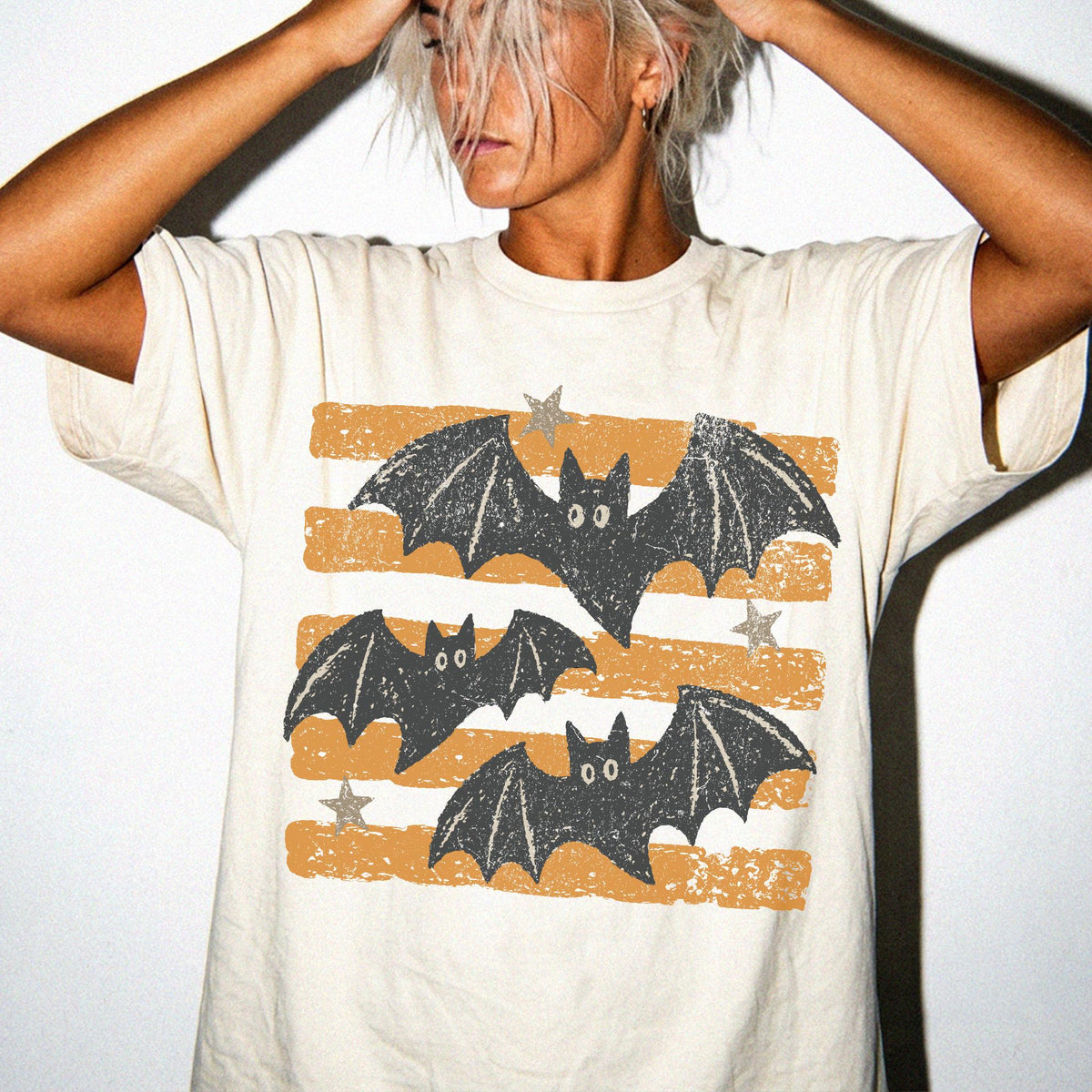 Halloween Bat Comfort Colors® Shirt, Vintage Bat T-Shirt, Spooky Season Tee, Retro Halloween Shirt, Fall Tee