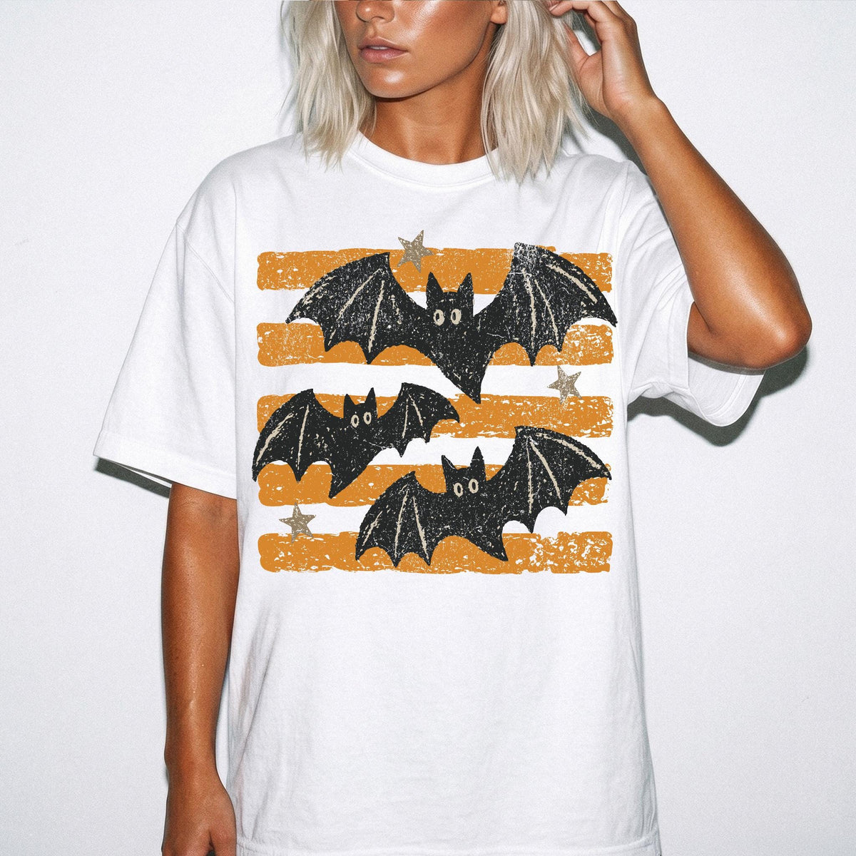 Halloween Bat Comfort Colors® Shirt, Vintage Bat T-Shirt, Spooky Season Tee, Retro Halloween Shirt, Fall Tee