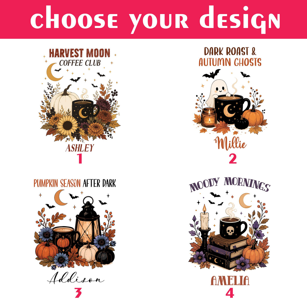 Personalized Pumpkin Season After Dark Coffee Mug, Custom Fall Pumpkin Spice Latte Cup