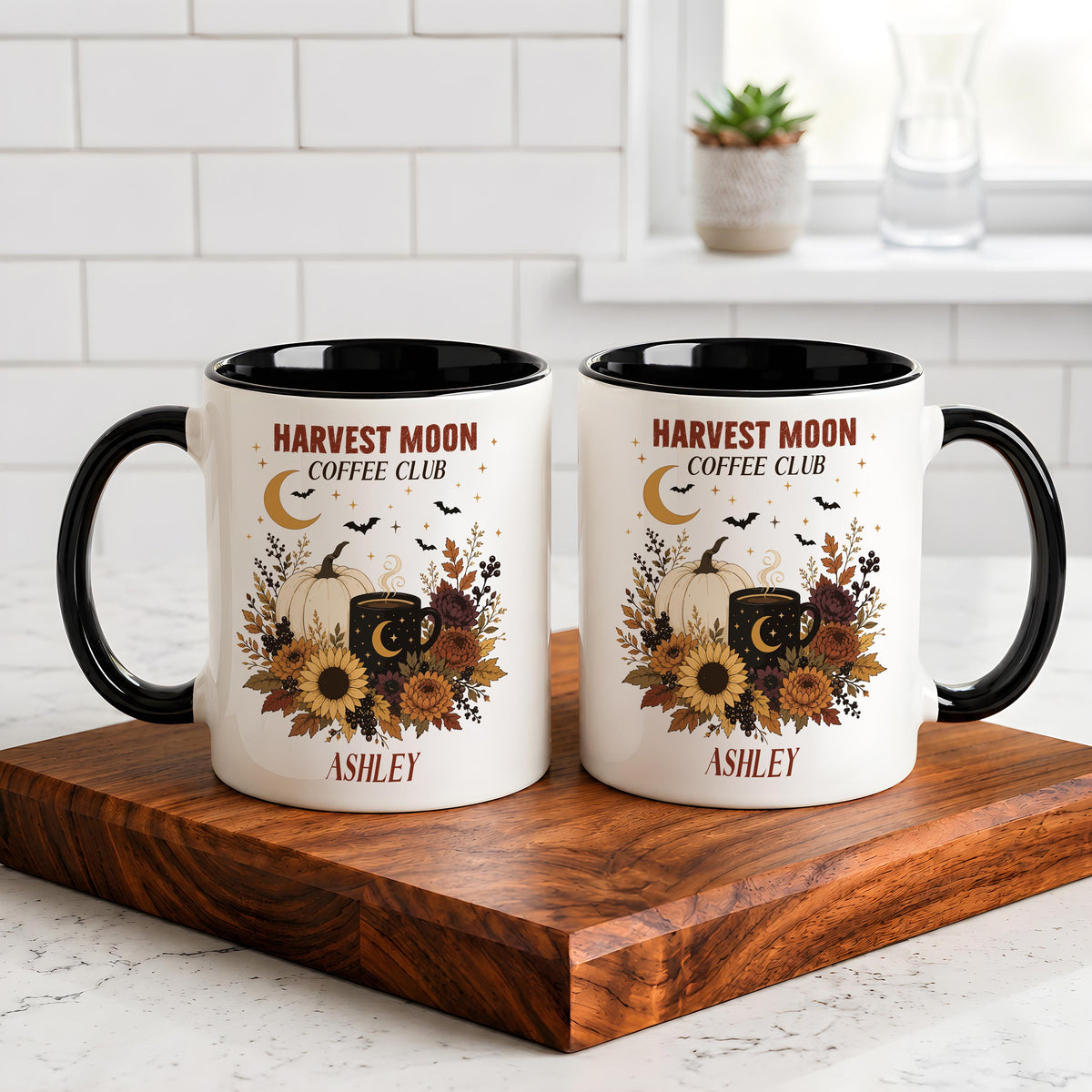 Personalized Pumpkin Season After Dark Coffee Mug, Custom Fall Pumpkin Spice Latte Cup