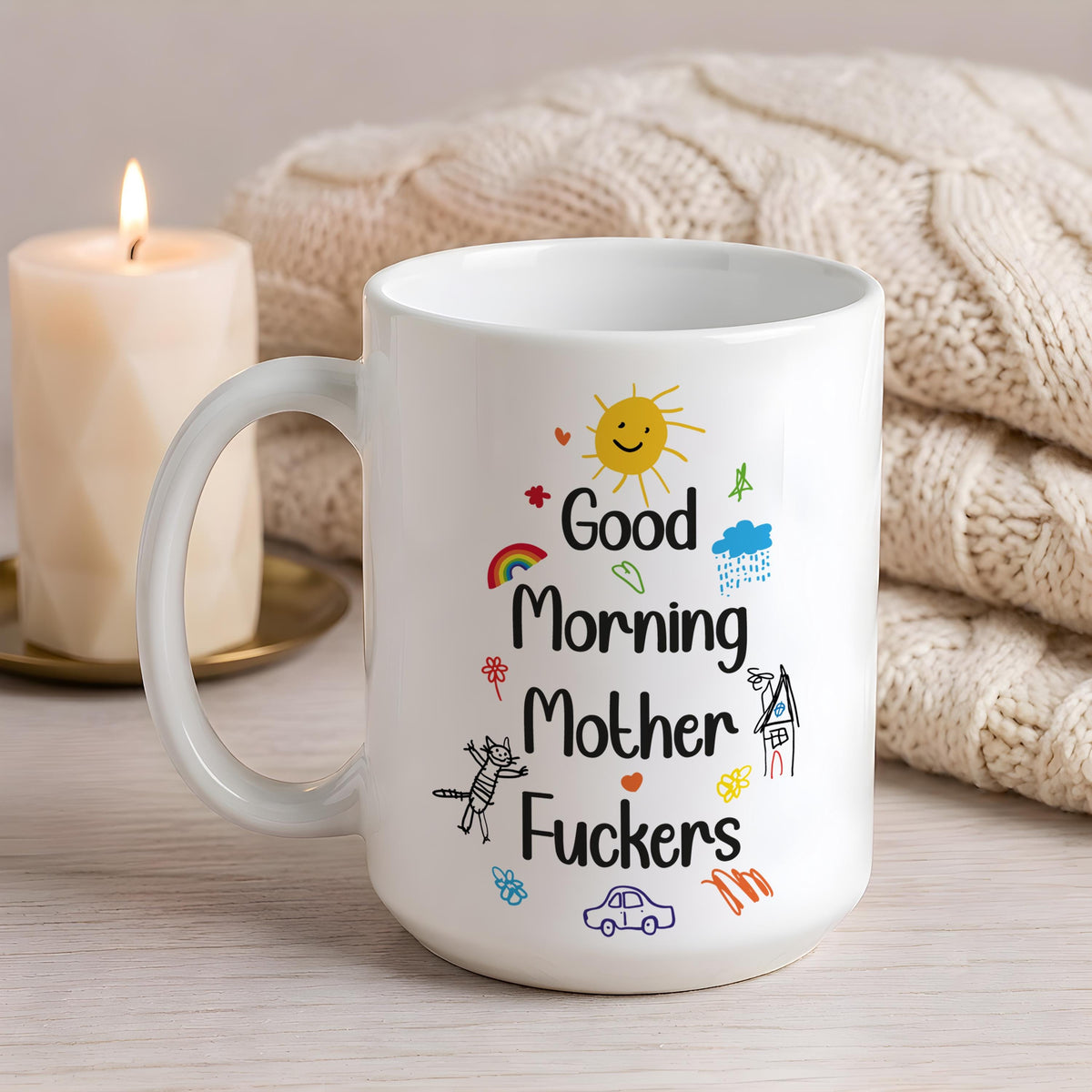 Good Morning Mother Fuckers Mug, Adult Humor Coffee Cup, Coworker Gift
