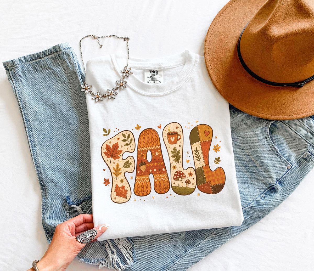 Fall Leaves Comfort Colors® Shirt, Fall Season T-Shirt, Autumn Lovers Gift Tee