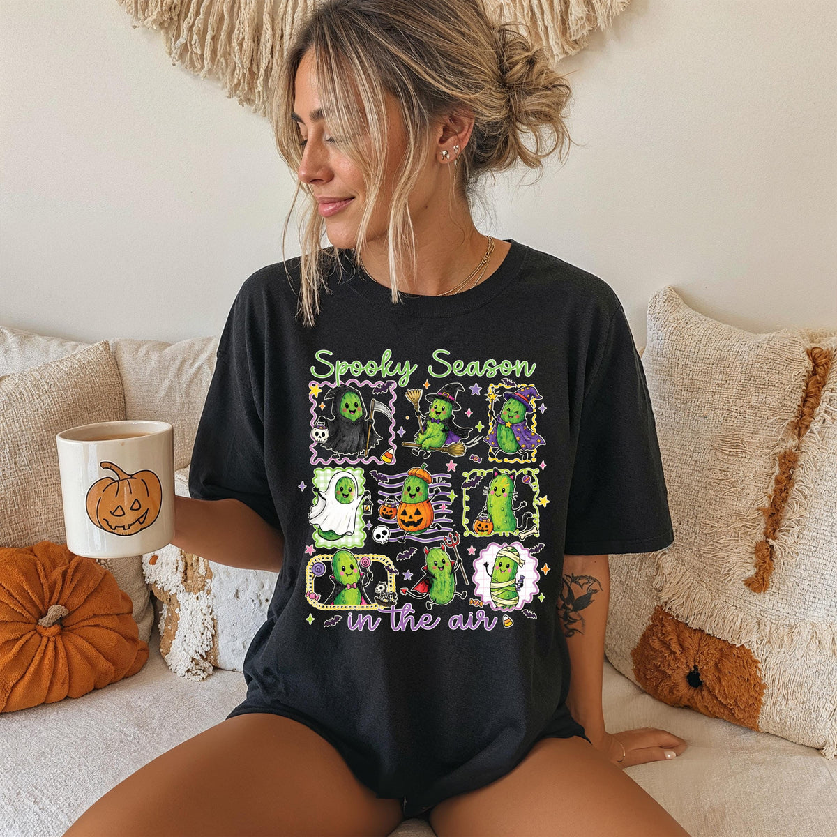 Spooky Season Comfort Colors® Shirt, Funny Witch T-shirt, Halloween Ghost Gift Tee