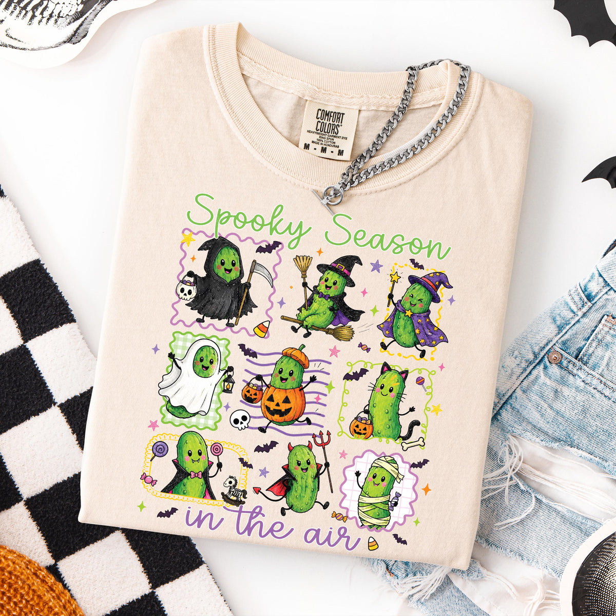 Spooky Season Comfort Colors® Shirt, Funny Witch T-shirt, Halloween Ghost Gift Tee