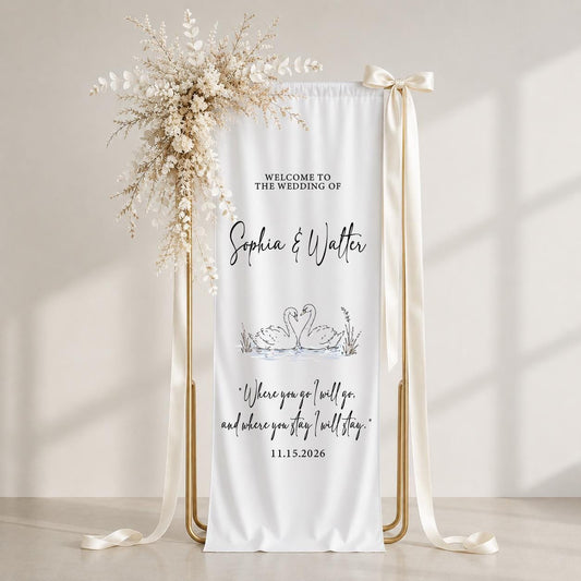 Wedding Welcome Sign, Custom Vinyl Banner, Outdoor Church Display