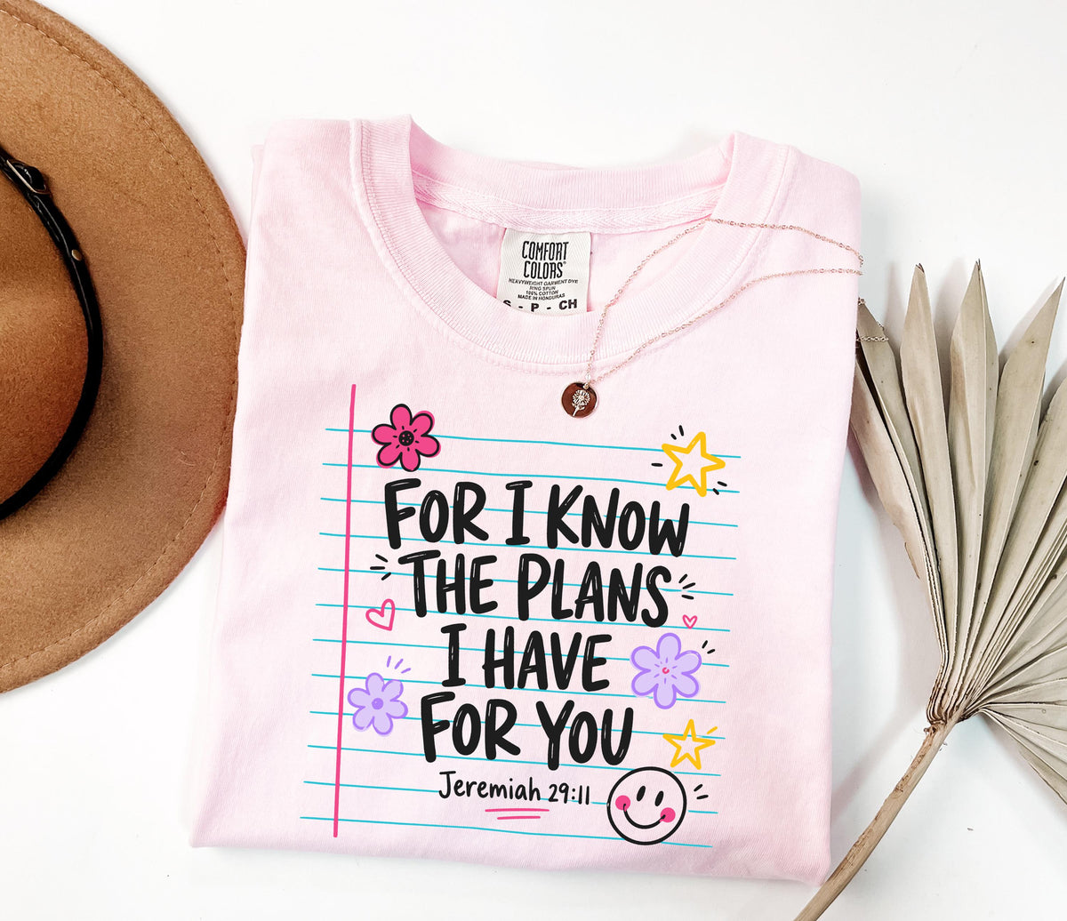 Jeremiah 29:11 Notebook Graphic Shirt