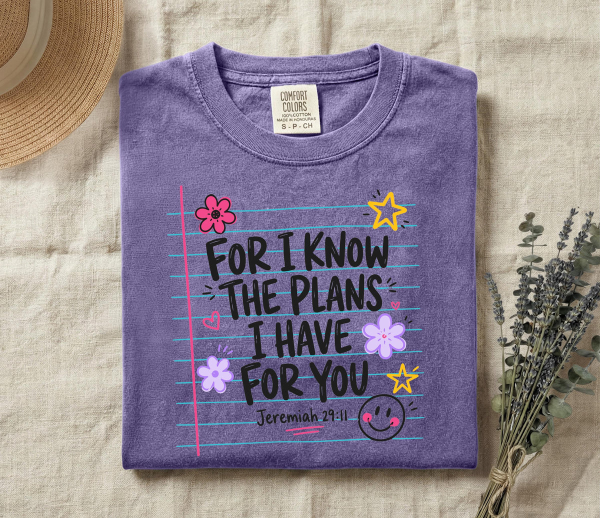 Jeremiah 29:11 Notebook Graphic Shirt