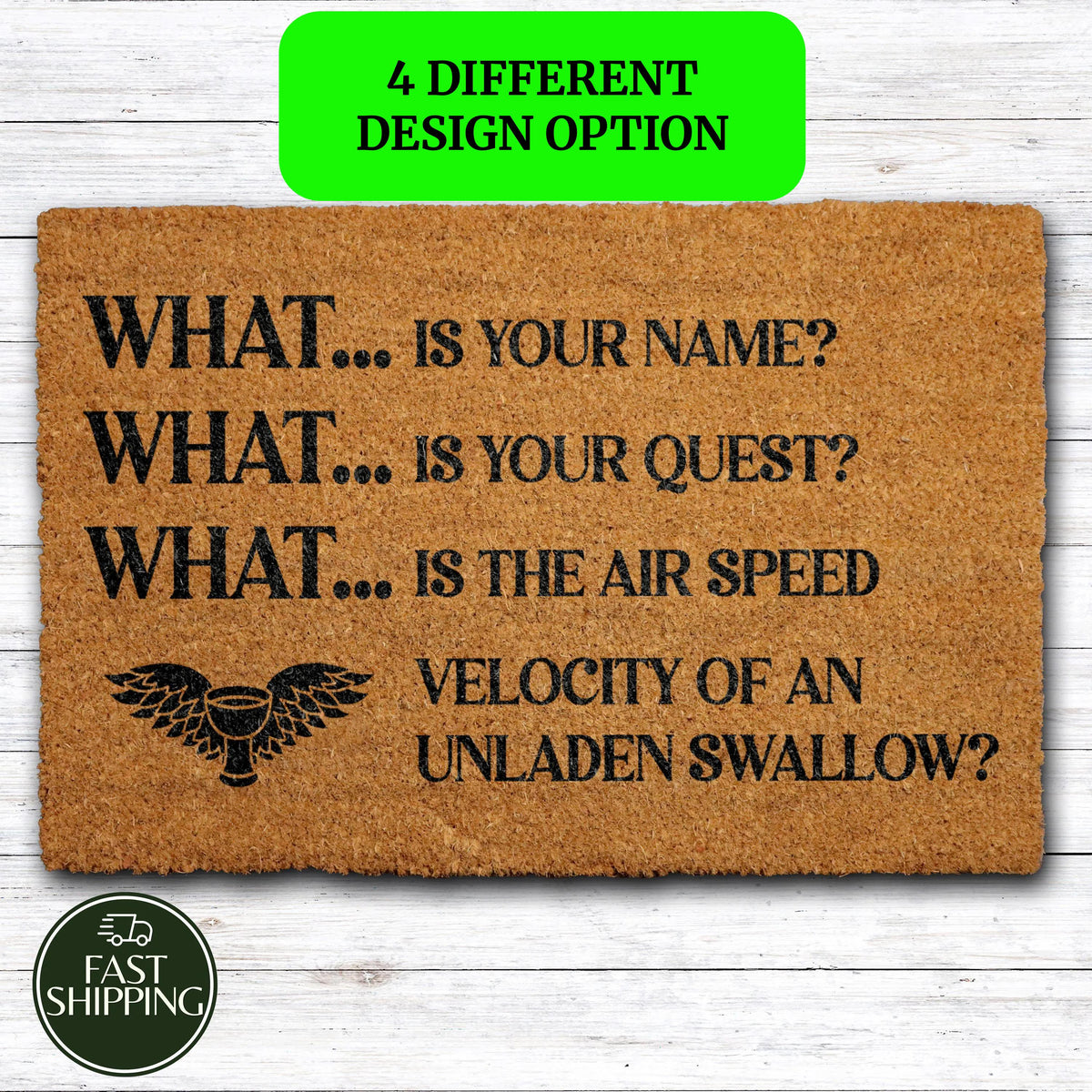 What Is Your Quest Doormat, Funny Medieval Welcome Mat