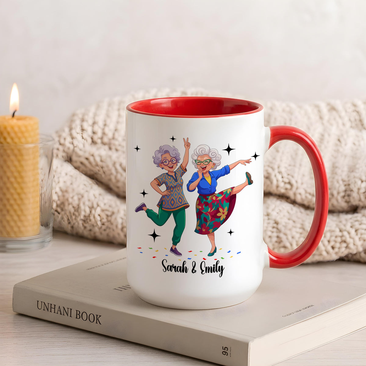 Personalized We'll Be Friends Until We're Old and Senile Mug, Bestie Gift Coffee Cup