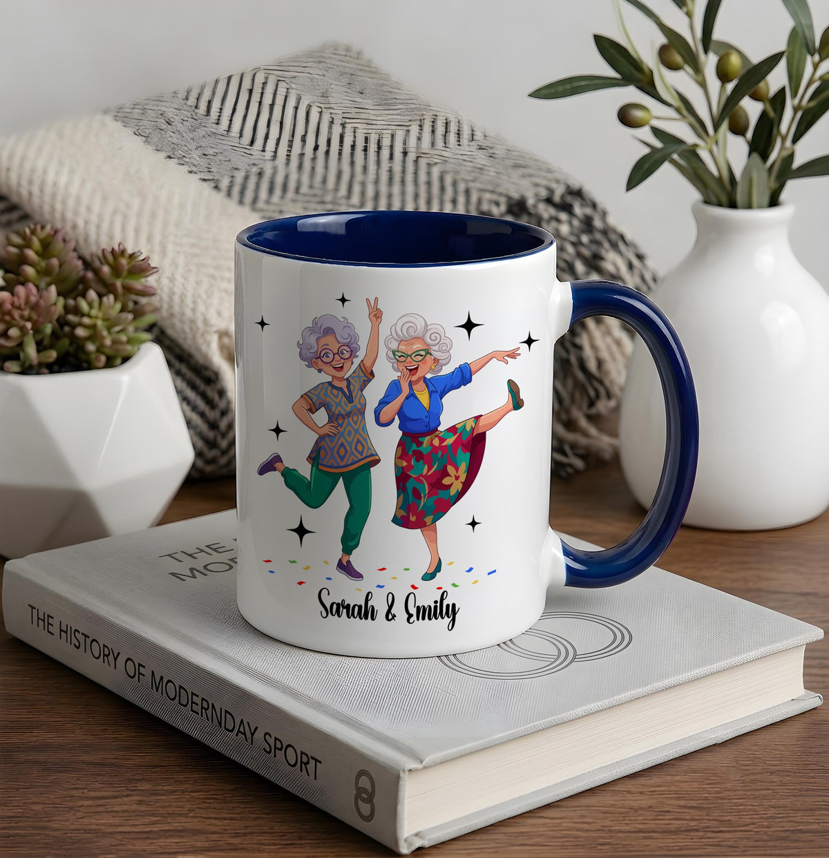 Personalized We'll Be Friends Until We're Old and Senile Mug, Bestie Gift Coffee Cup