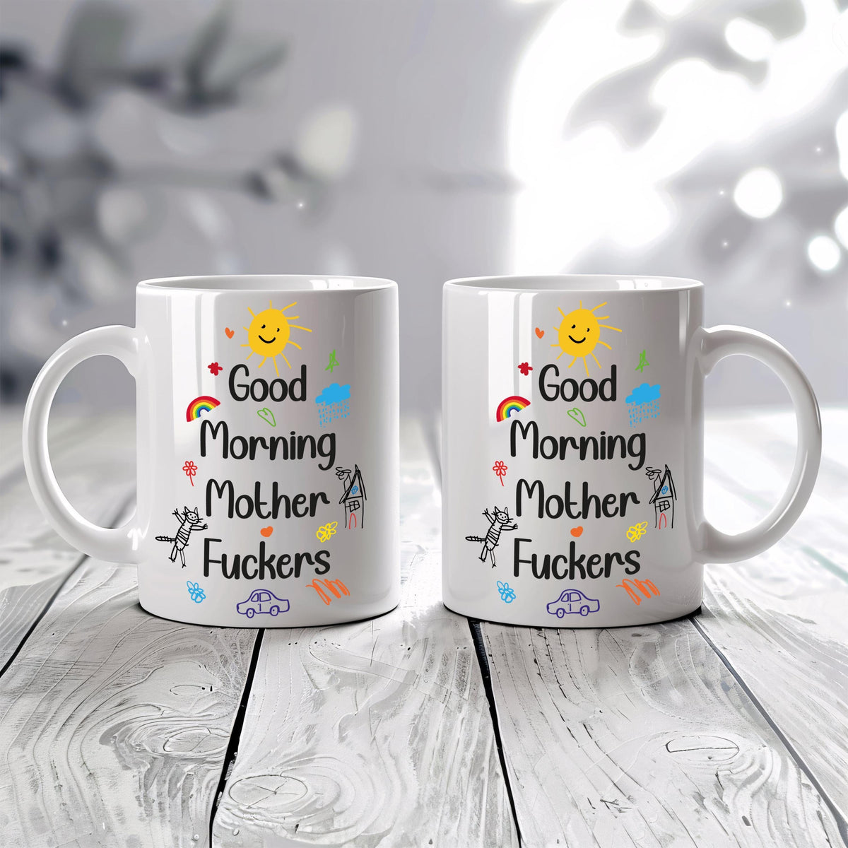 Good Morning Mother Fuckers Mug, Adult Humor Coffee Cup, Coworker Gift
