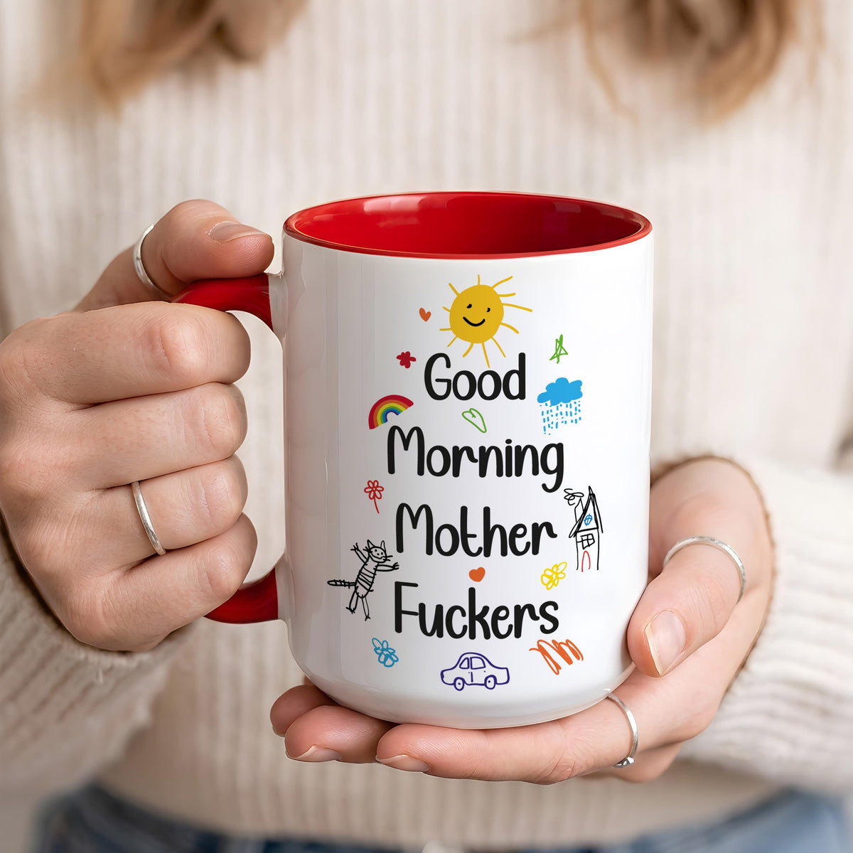 Good Morning Mother Fuckers Mug, Adult Humor Coffee Cup, Coworker Gift