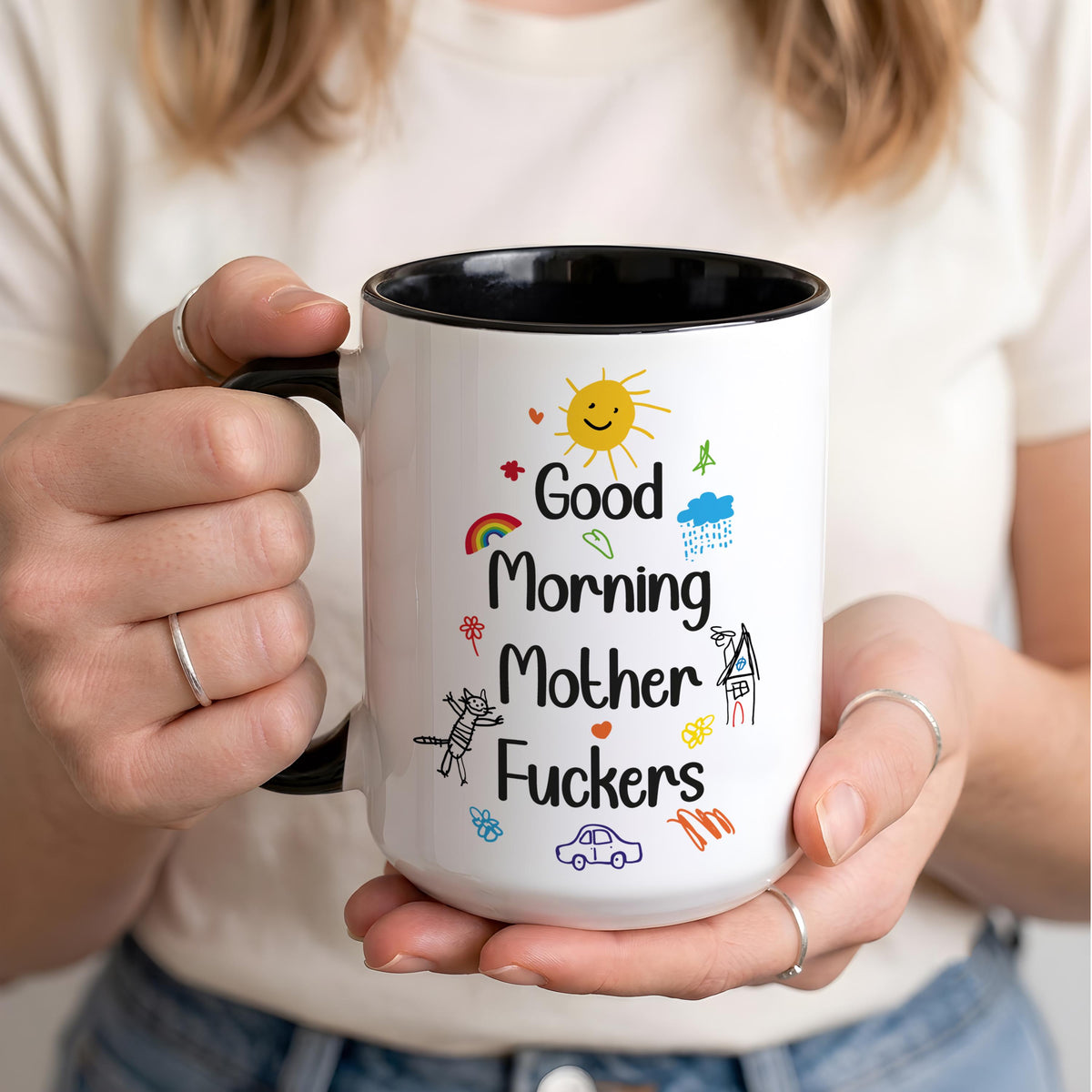 Good Morning Mother Fuckers Mug, Adult Humor Coffee Cup, Coworker Gift