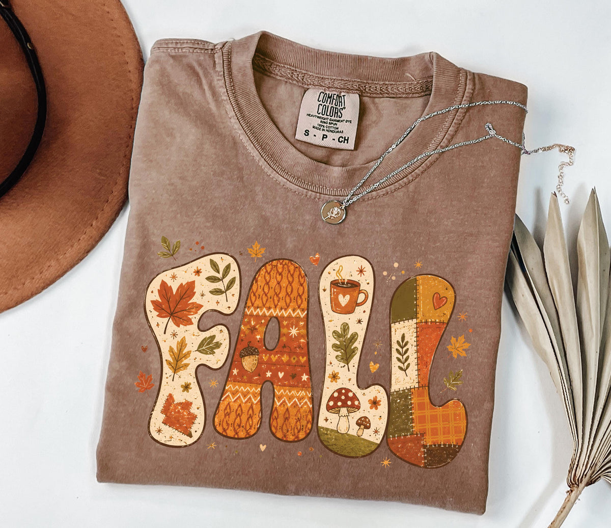 Fall Leaves Comfort Colors® Shirt, Fall Season T-Shirt, Autumn Lovers Gift Tee