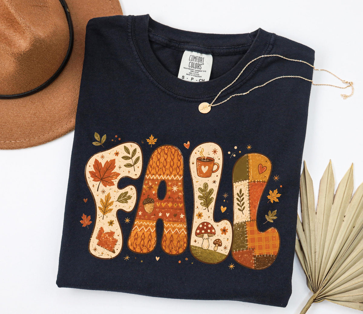 Fall Leaves Comfort Colors® Shirt, Fall Season T-Shirt, Autumn Lovers Gift Tee