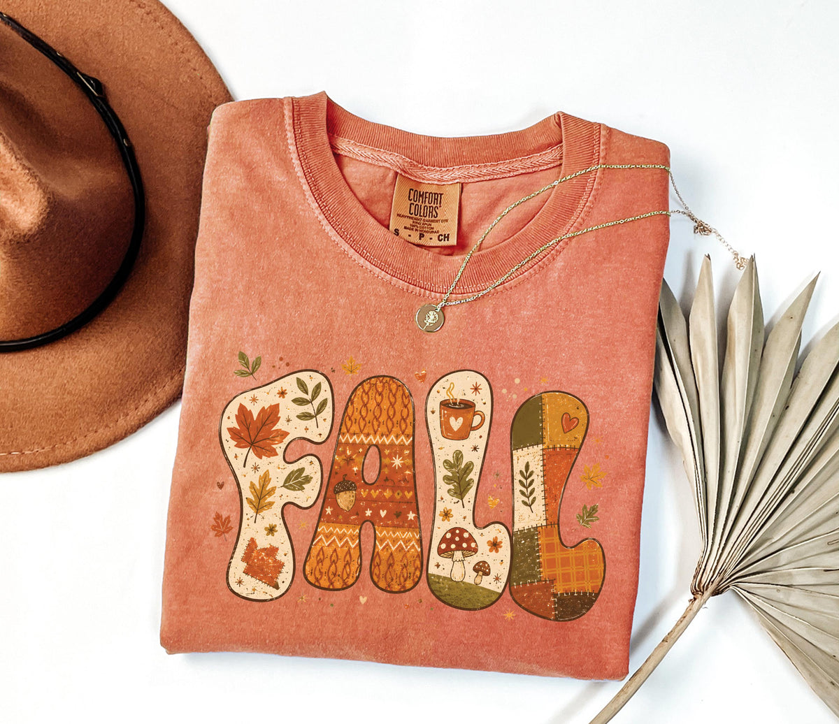 Fall Leaves Comfort Colors® Shirt, Fall Season T-Shirt, Autumn Lovers Gift Tee