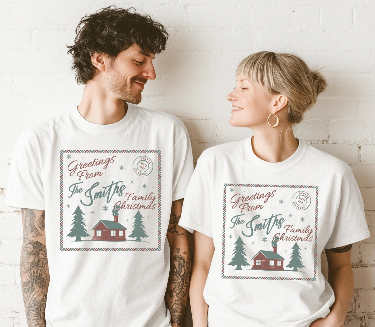 Christmas Family Comfort Colors® T-Shirt, Custom Christmas Reunion Tee, Holiday Matching Gift