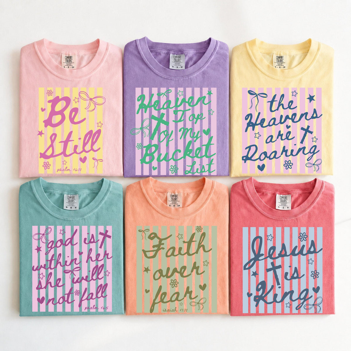 Bible Verse Quotes Comfort Colors® Shirt, Inspirational Christian Tee, Religious Family Gift