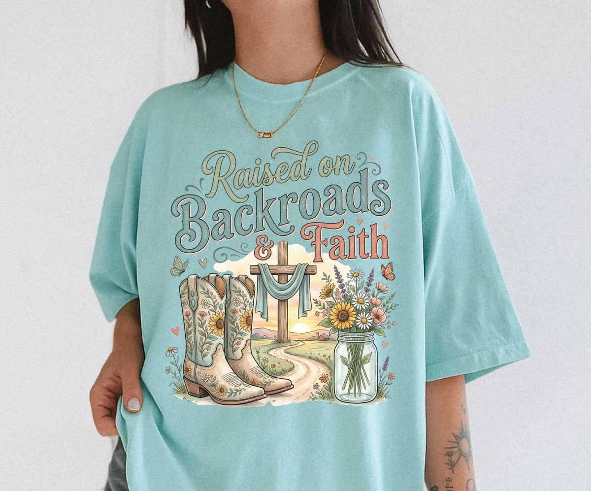 Christian Country Comfort Colors® Shirt, Faith Based Western Tee, Religious Women Gift