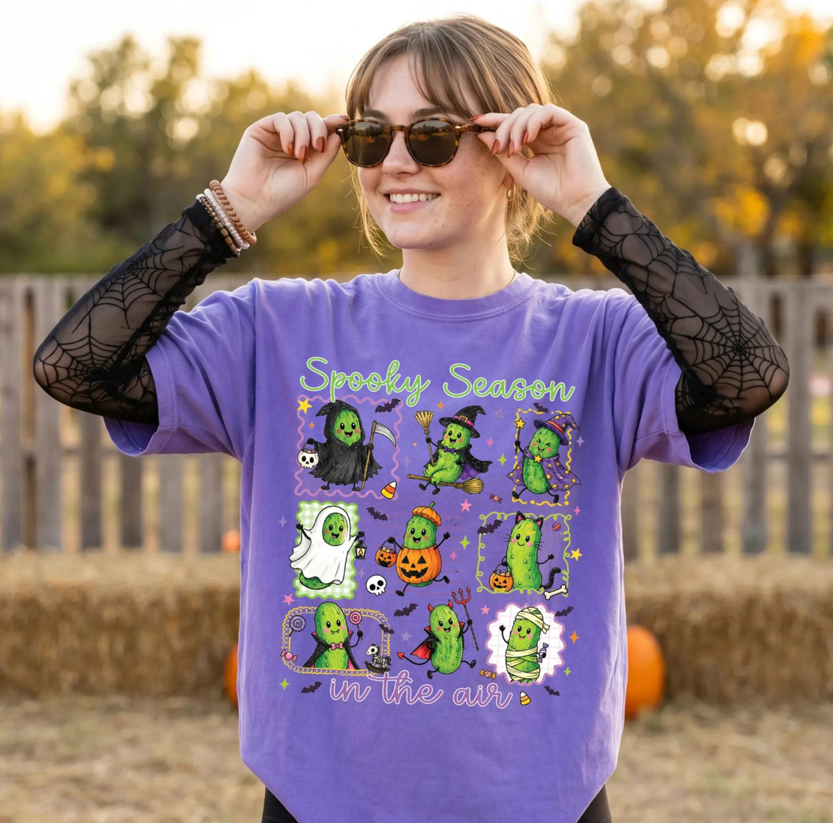 Spooky Season Comfort Colors® Shirt, Funny Witch T-shirt, Halloween Ghost Gift Tee