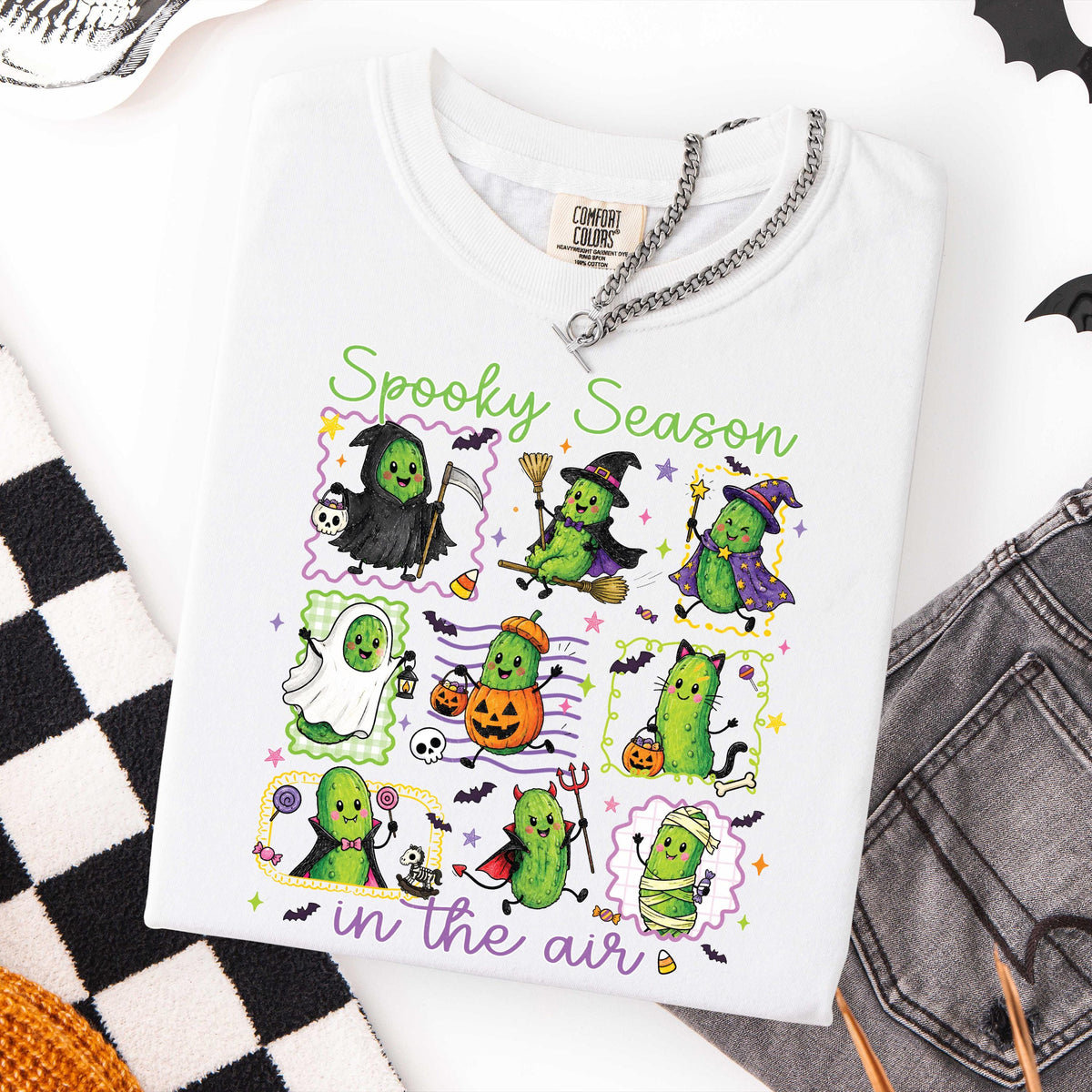Spooky Season Comfort Colors® Shirt, Funny Witch T-shirt, Halloween Ghost Gift Tee