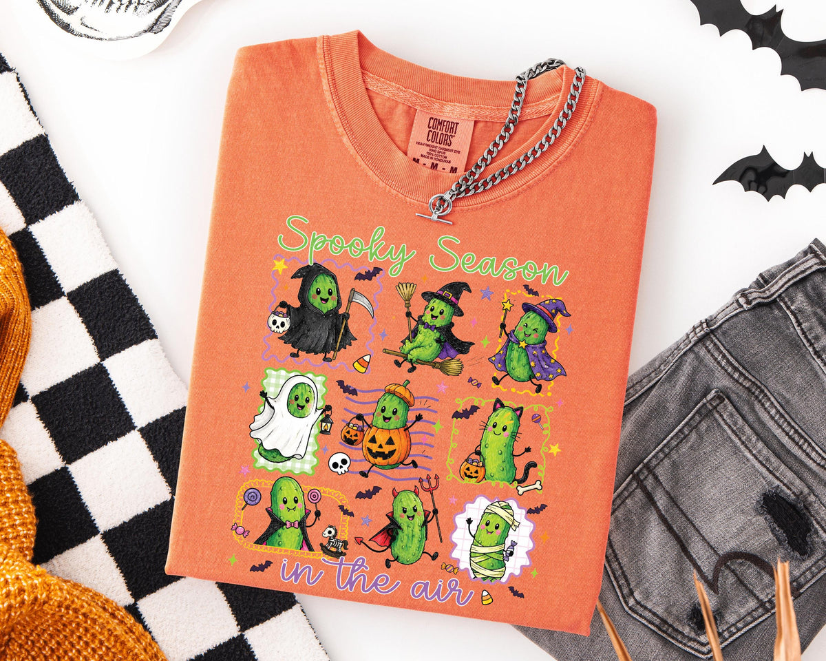 Spooky Season Comfort Colors® Shirt, Funny Witch T-shirt, Halloween Ghost Gift Tee