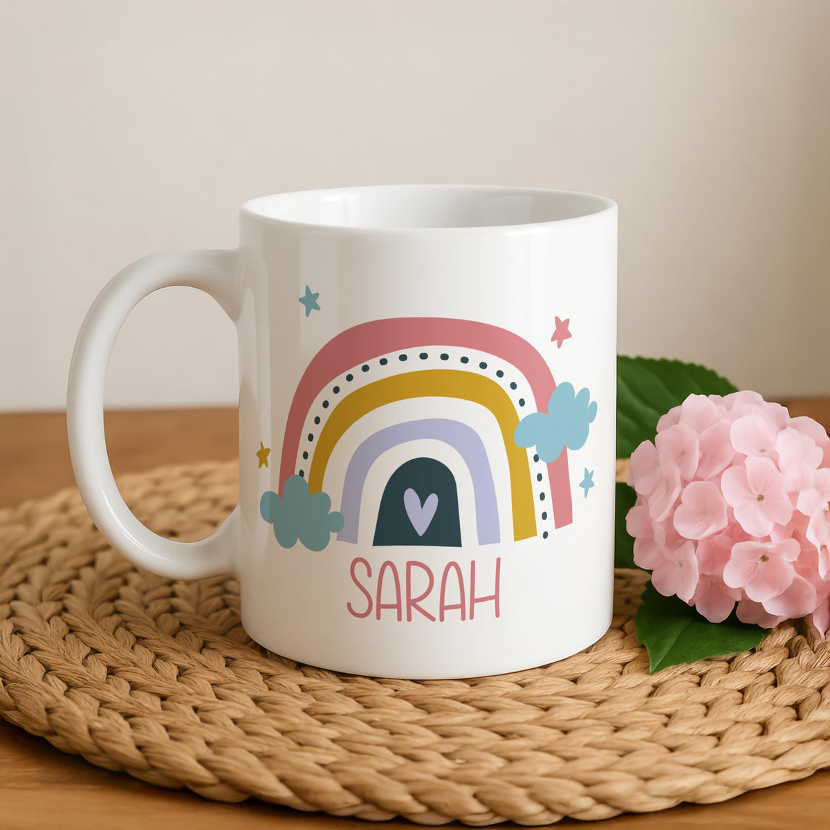 Personalized Kids Name Mug, Kid's Birthday Party Favor, Custom Children Gift