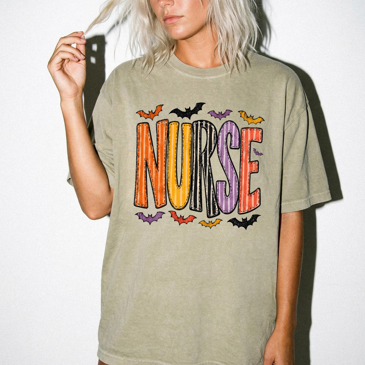 Spooky Nurse Comfort Colors® Shirt, Halloween Nurse Tee, Halloween Nurse Gift T-shirt