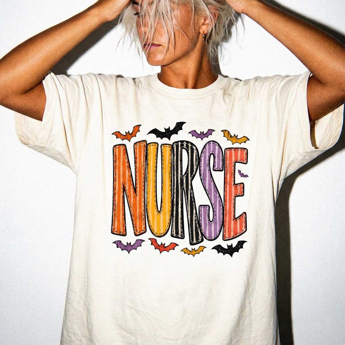 Spooky Nurse Comfort Colors® Shirt, Halloween Nurse Tee, Halloween Nurse Gift T-shirt