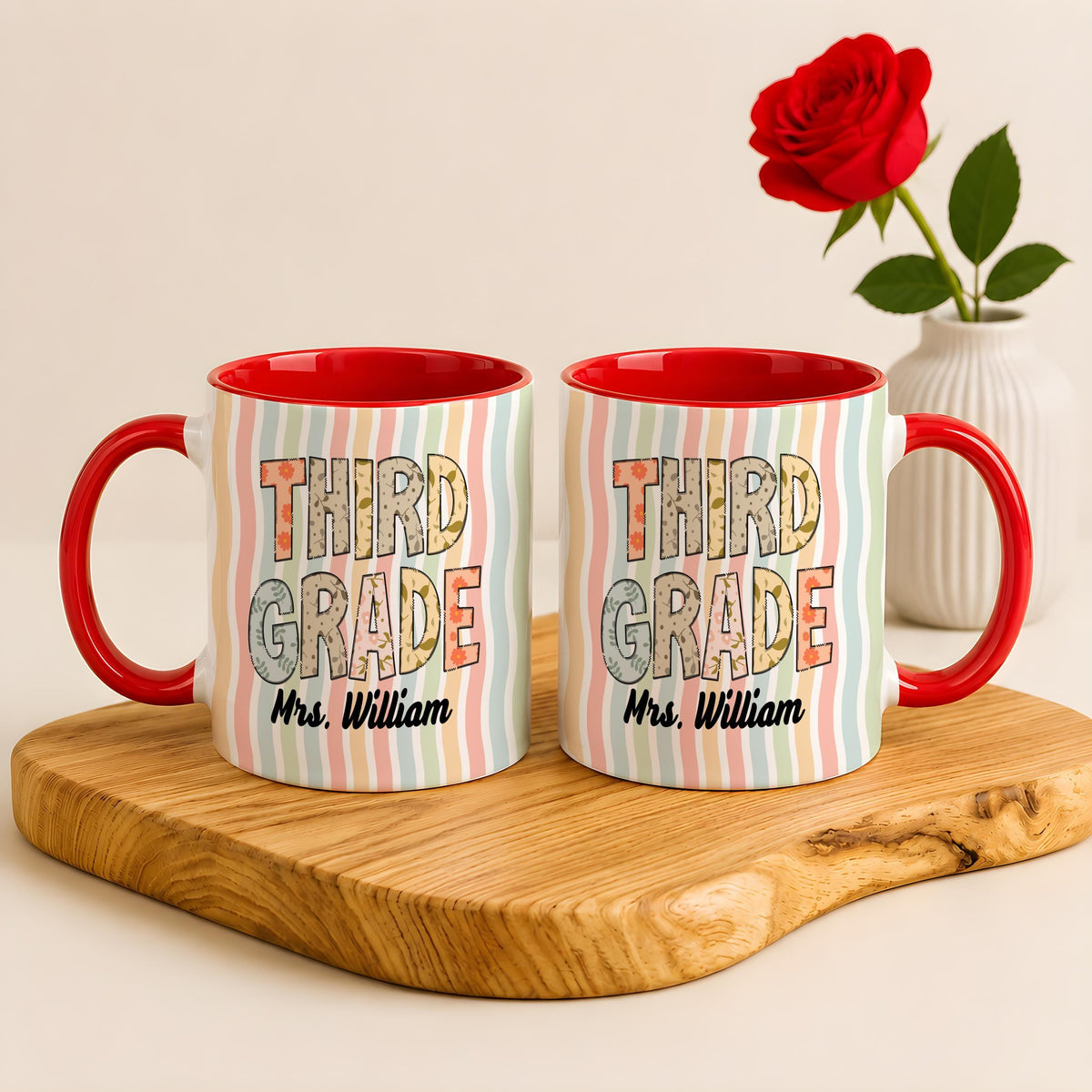 Custom Name Coffee Mug for Pre-K & Elementary Teachers