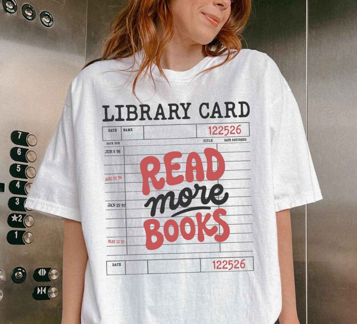 Read More Books Library Comfort Colors® T-Shirt, Bookish Shirts, Reading Tee, Bookworms Gift Tee