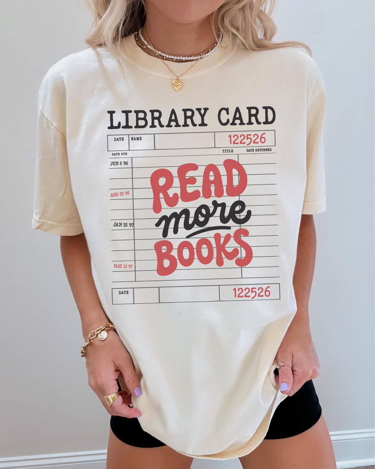 Read More Books Library Comfort Colors® T-Shirt, Bookish Shirts, Reading Tee, Bookworms Gift Tee