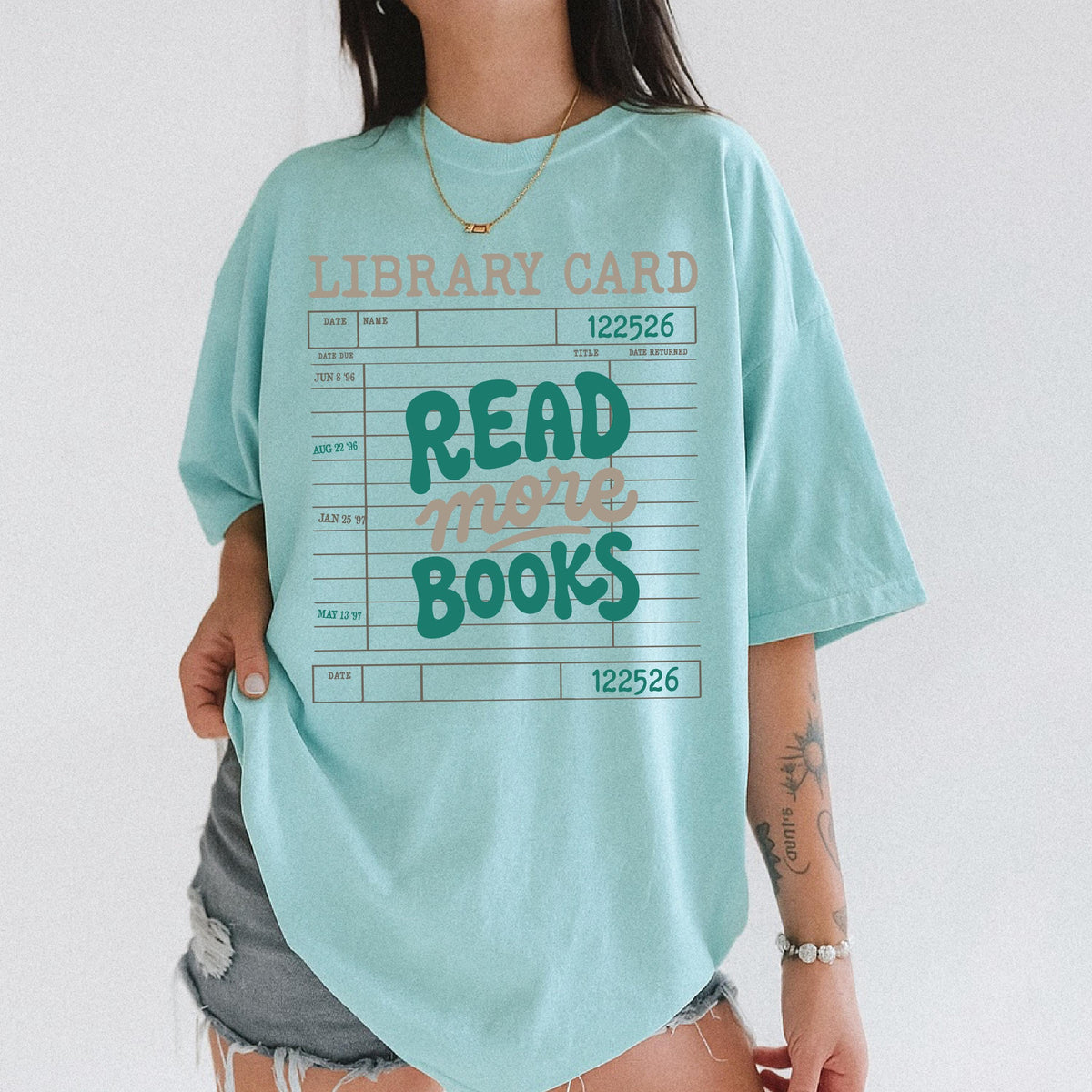 Read More Books Library Comfort Colors® T-Shirt, Bookish Shirts, Reading Tee, Bookworms Gift Tee