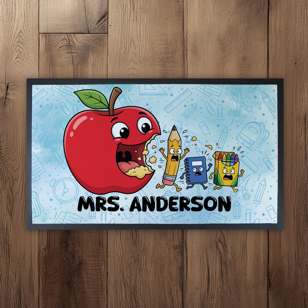 Personalized Funny Teacher Doormat, Classroom Welcome Mat, Elementary School Decor