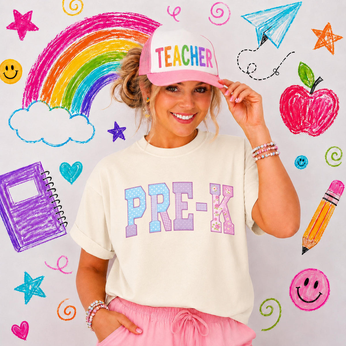 Faux Patchwork Teacher Comfort Colors® Shirt, Grade Level Teacher Tee, Teacher Crew Gifts