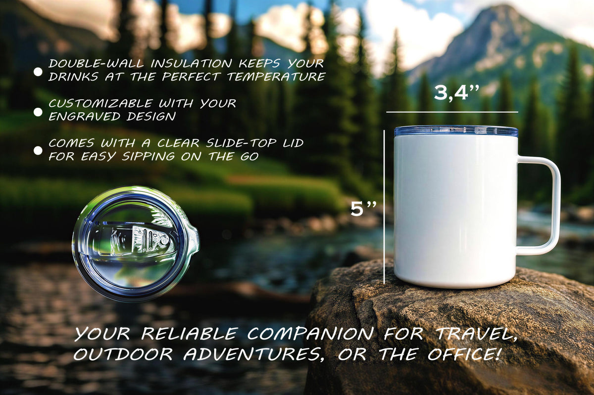 Personalized Camp Mug, National Park Camping Cup, Nature Lover Couple Gift
