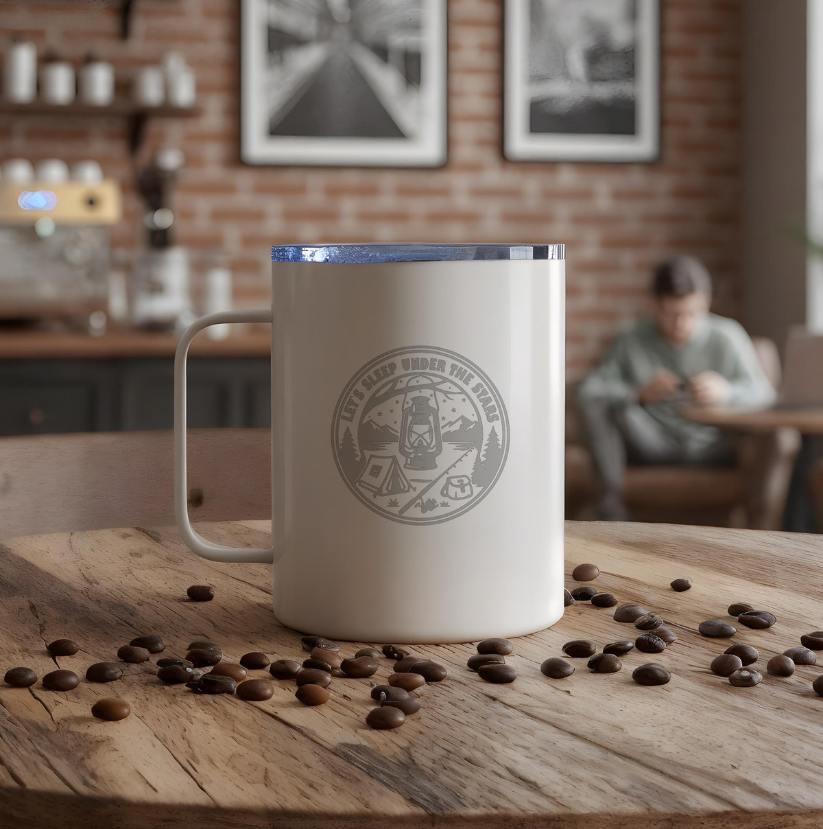 Personalized Camping Mug, Hiking Gifts, Outdoor Adventure Coffee Cup, RV Camper Accessory