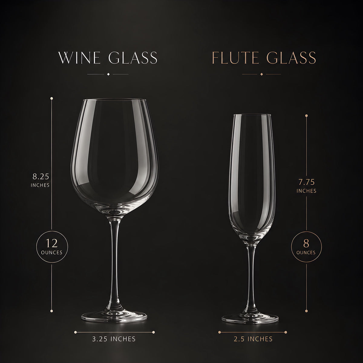 Personalized Engraved Wine Glasses, Custom Monogram Champagne Flutes for Weddings