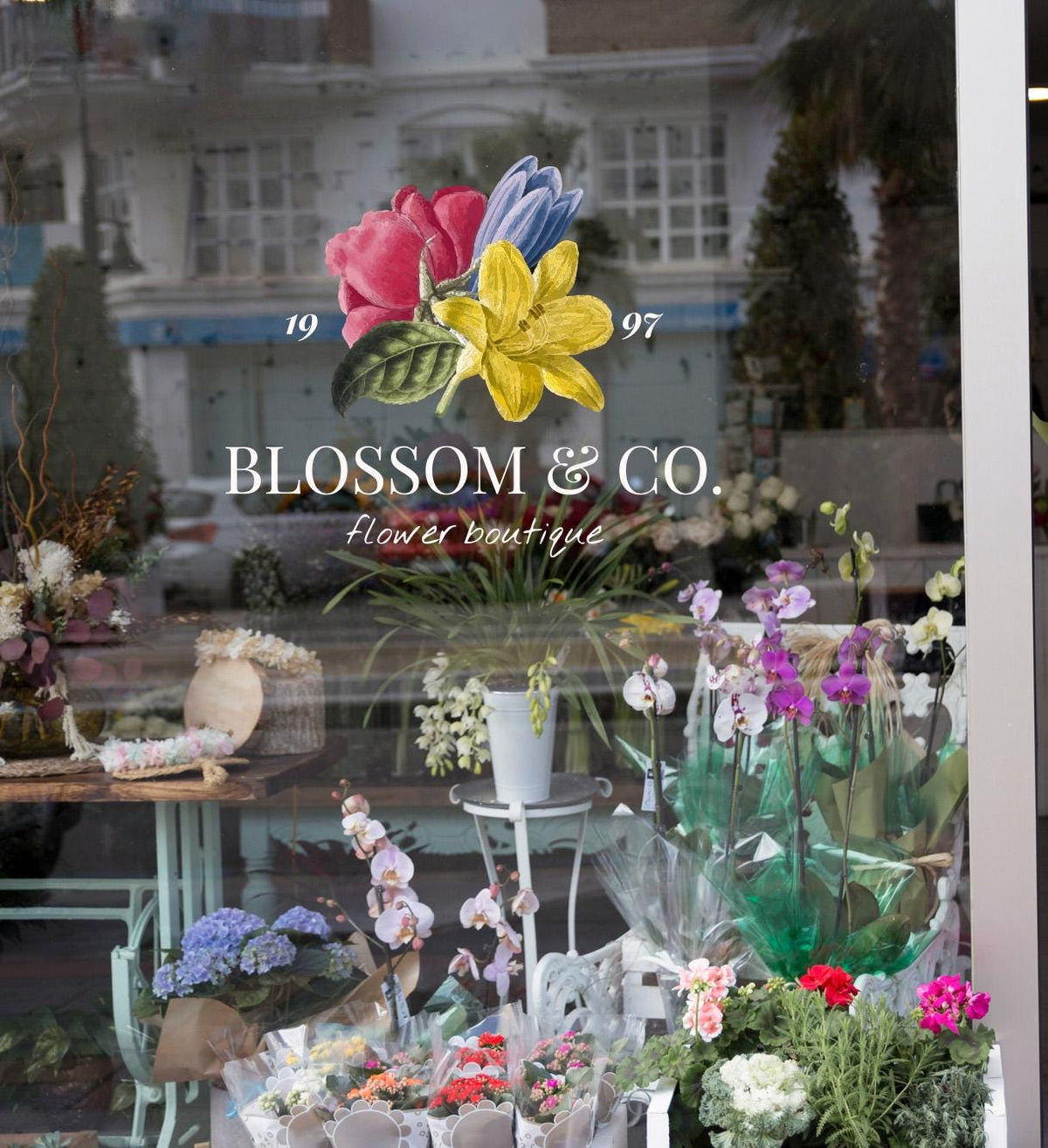 Custom Full Color Business Logo Window Decal, Storefront Advertising Sign