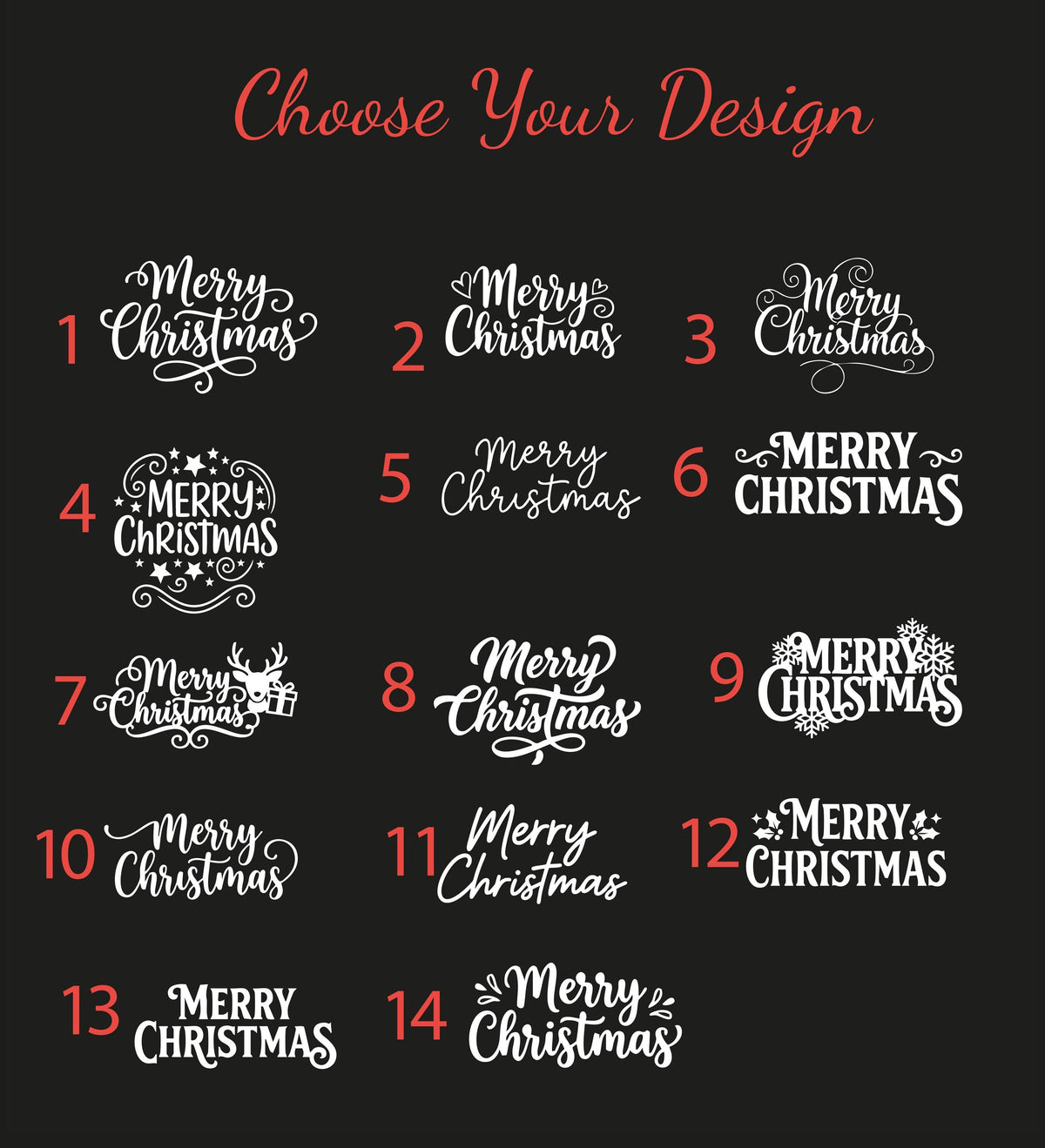 Merry Christmas Storefront Vinyl Sticker, Holiday Shop Window Decal