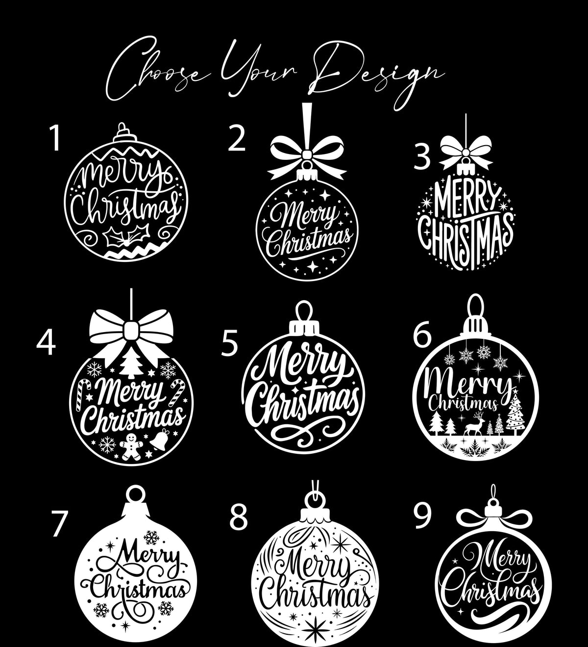Merry Christmas Window Decal, Festive Shop Ornament Vinyl Sticker