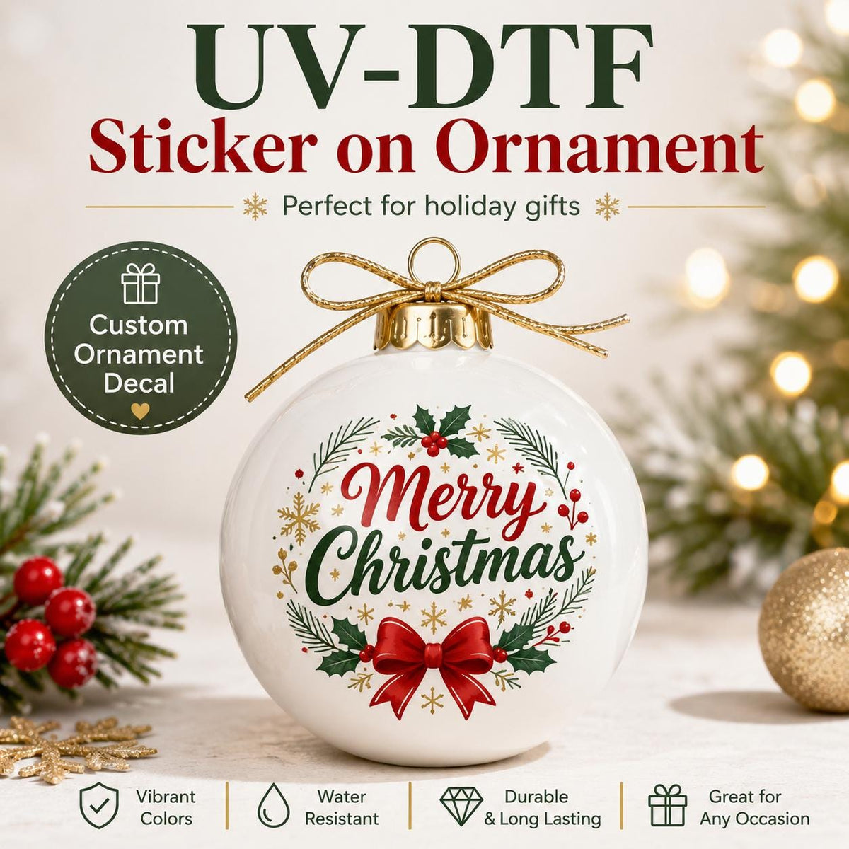 Custom UV-DTF Logo and Artwork Transfers