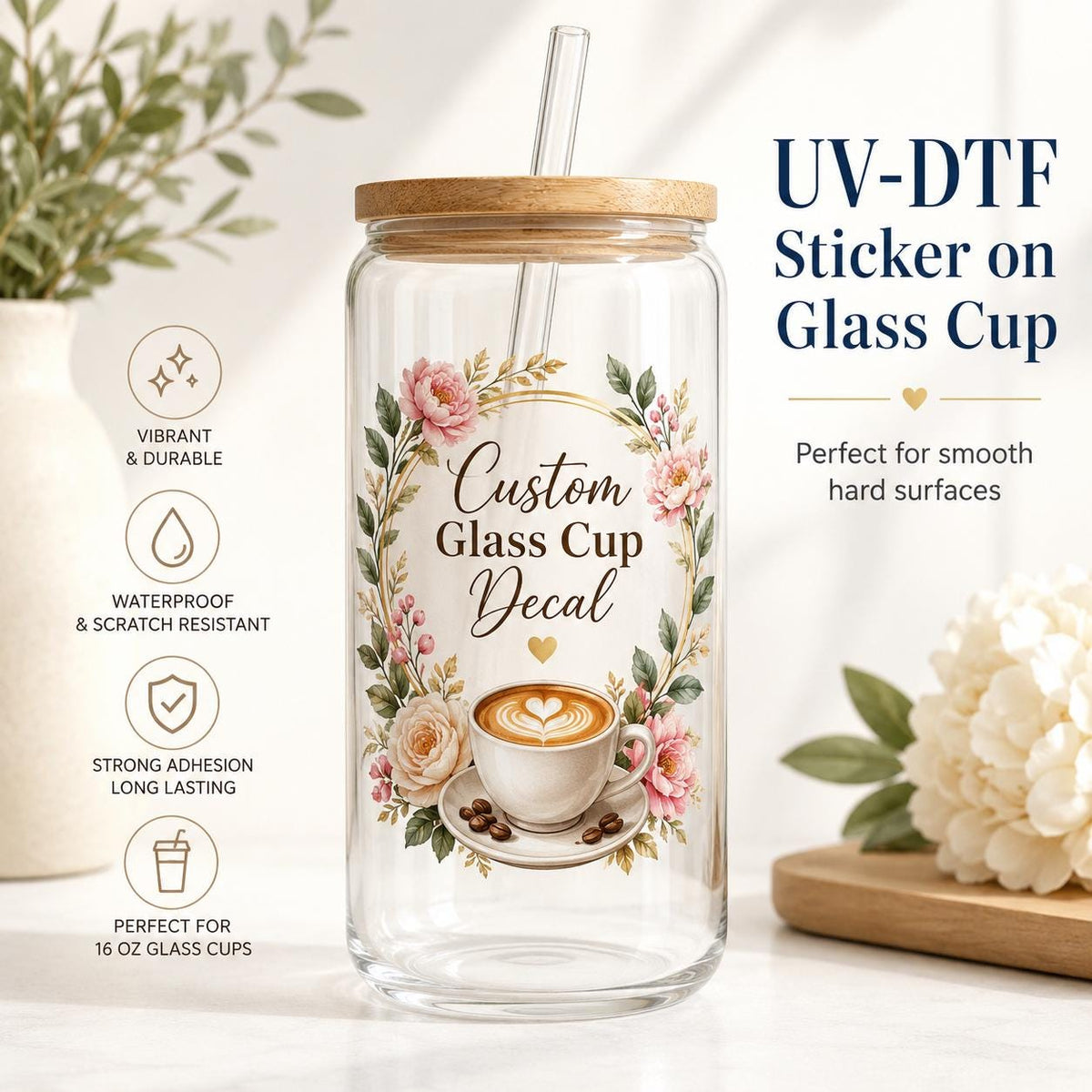 Custom UV-DTF Logo and Artwork Transfers