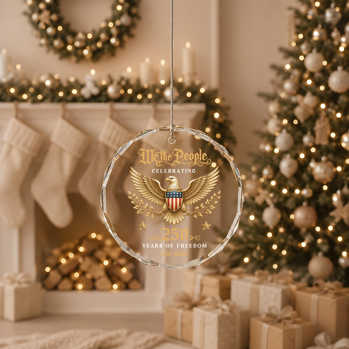 US Semiquincentennial Ornament, 250 Years of Freedom Keepsake