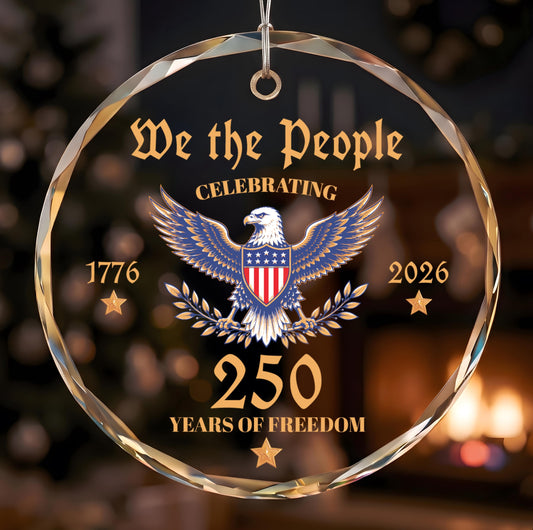We The People USA 1776-2026 Ornament, US Semiquincentennial Ornament