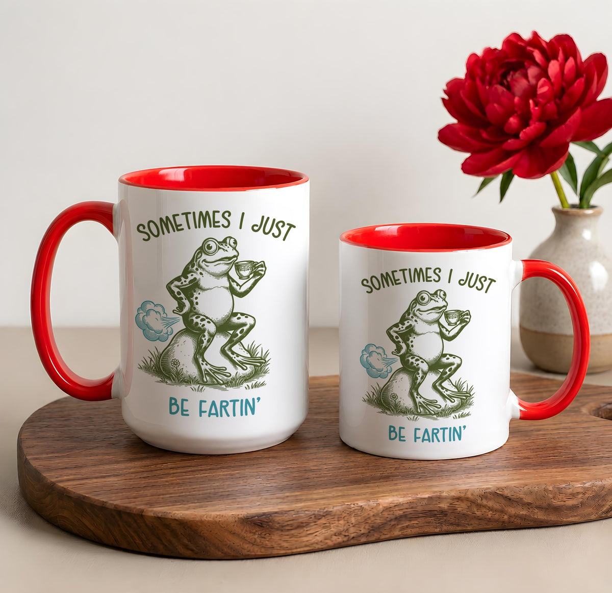Funny Sometimes I Just Be Fartin' Coffee Mug, Humorous Meme Ceramic Cup for Friend