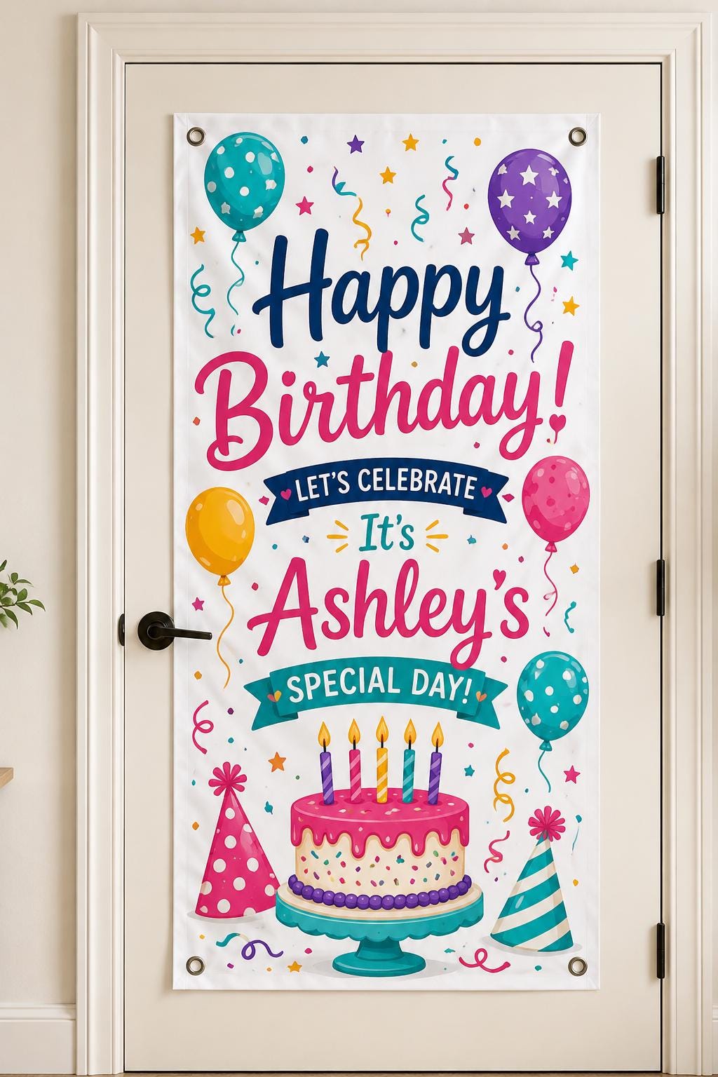 Custom Photo Banner, Personalized Logo Event Decor, Birthday Graduation Banner