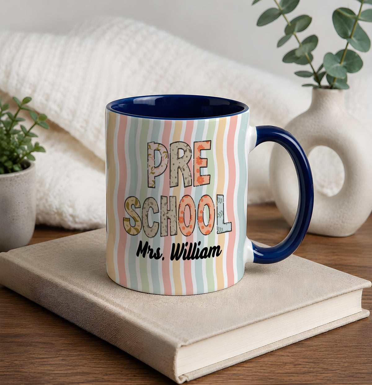 Custom Name Coffee Mug for Pre-K & Elementary Teachers