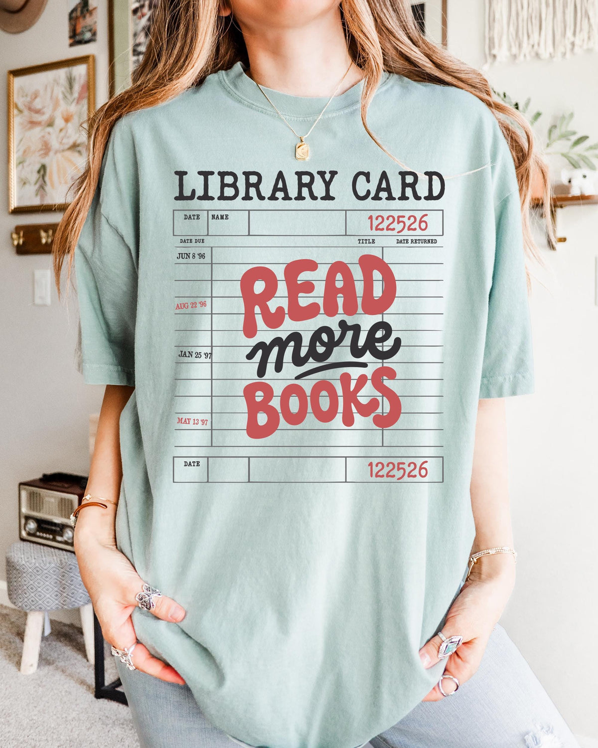 Read More Books Library Comfort Colors® T-Shirt, Bookish Shirts, Reading Tee, Bookworms Gift Tee